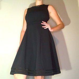 Plain black dress